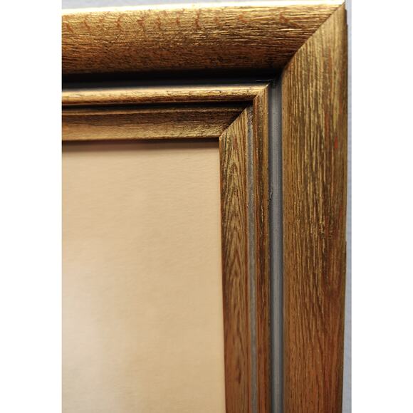 Paul Sawyier “Misty Evening” Lithograph Framed Gold Beveled Wood KY Art 1973 VTG - Picture 6 of 13